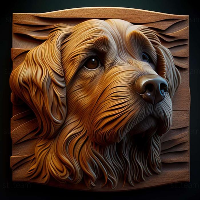 3D модель Собака курцхаар (STL)